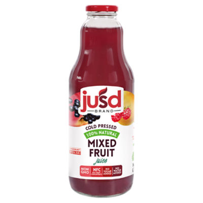 Ju'sd 100% Natural Mixed Fruit Juice, 33.8 fl oz, 33.8 Fluid ounce