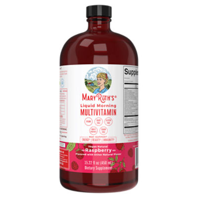 MaryRuth's Liquid Morning Multivitamin Raspberry Dietary Supplement, 15.22 fl oz