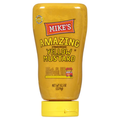 Mike's Amazing Stoneground Yellow Mustard, 12.5 oz