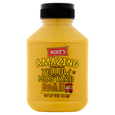 Mike's Amazing Stoneground Yellow Mustard, 9 oz