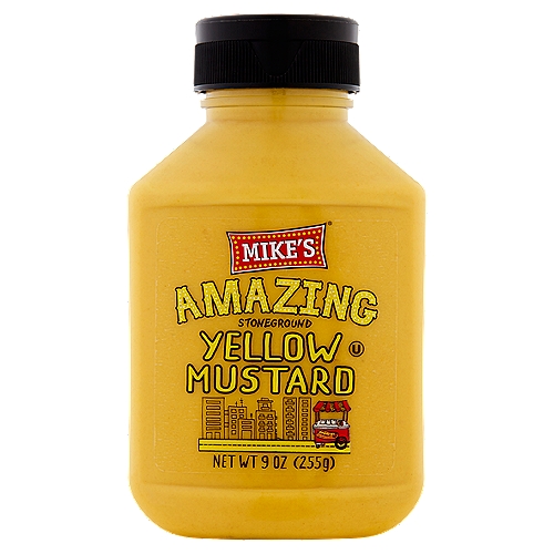 Mike's Amazing Stoneground Yellow Mustard, 9 oz