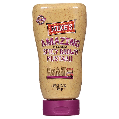Mike's Amazing Stoneground Spicy Brown Mustard, 12.5 oz