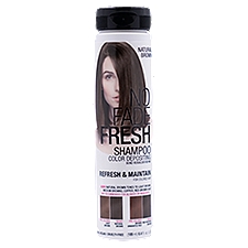 No Fade Fresh Natural Brown Color Depositing Shampoo with BondHeal Bond Rebuilder, 6.4 oz