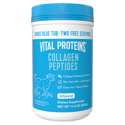 Vital Proteins Unflavored Collagen Peptides Dietary Supplement, 11.4 oz