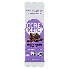 Core Κeto Dark Chocolate Sea Salt Plant-Based Keto Bar, 1.4 oz
