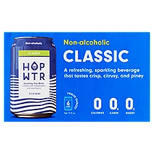 Hop Wtr Classic Sparkling Hop Water, 12 oz, 6 count