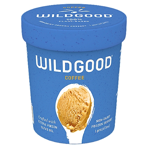 Wildgood Coffee Non-Dairy Frozen Dessert, 1 pint
Plant-Based. Made for Ice Cream Lovers.
Wildgood uses Extra Virgin Olive Oil to give you the creaminess of premium ice cream, without the cream.
Perfected over the course of eight years by our founder, who turned to his family's ancient Mediterranean olive orchards to unearth the ultimate replacement for dairy.