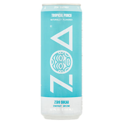 ZOA Zero Sugar Tropical Punch Energy Drink, 12 fl oz