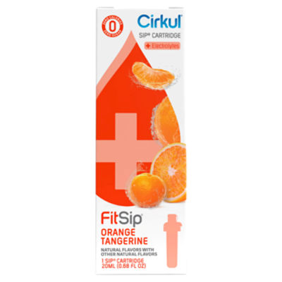 Cirkul FitSip Orange Tangerine Sip Cartridge, 1 count, 0.68 fl oz