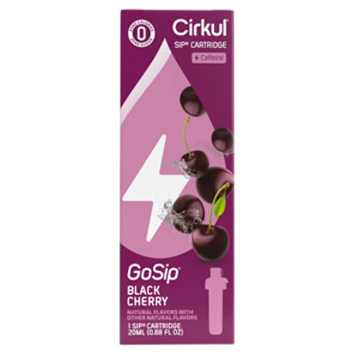 Cirkul GoSip Black Cherry Sip Cartridge, 1 count, 0.68 fl oz