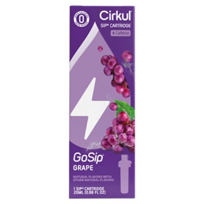 Cirkul GoSip Grape Sip Cartridge, 1 count, 0.68 fl oz