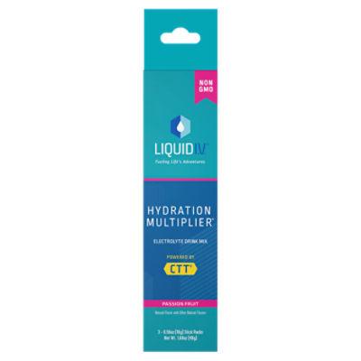 Liquid I.V. Hydration Multiplier Passion Fruit Electrolyte Drink Mix, 0.56 oz, 3 count