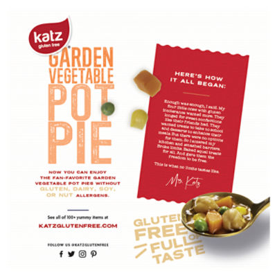 Katz Gluten Free Garden Vegetable Pot Pie, 9.0 oz