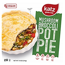 Katz Gluten Free Mushroom Broccoli, Pot Pie, 9 Ounce