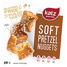 Katz Gluten Free Soft Pretzel Nuggets Fun Size, 5.5 oz, 5.5 Ounce
