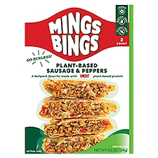 MingsBings Vegan Sausage & Pepper Bing, 2 count, 8.8 oz