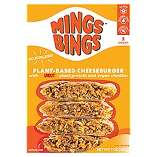 MingsBings Vegan Cheeseburger Bing, 2 count, 9.0 oz