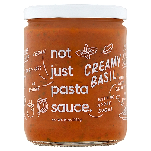 Not Just Creamy Basil Pasta Sauce, 16 oz