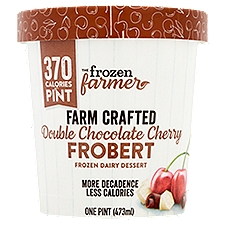 The Frozen Farmer Double Chocolate Cherry Frobert Frozen Dairy Dessert, 1 pint