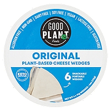 Good Planet Foods Original Plant-Based Cheese Wedges, 6 count, 4 oz