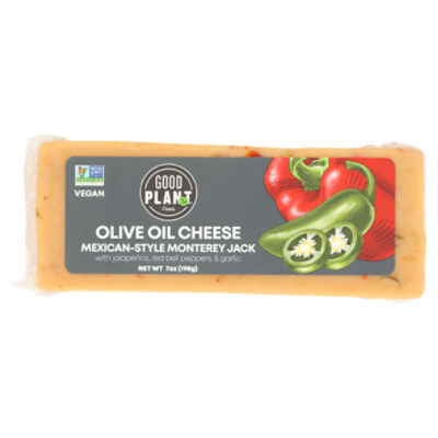 Good Planet Foods Mexican-Style Monterey Jack Olive Oil Cheese, 7 oz