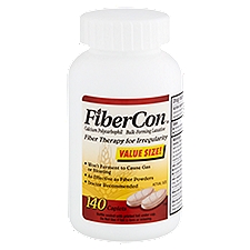 FiberCon Fiber Therapy for Irregularity Caplets, 140 count, 140 Each