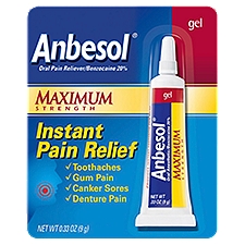 Anbesol Maximum Strength Instant Pain Relief, Liquid, 0.41 Fluid ounce
