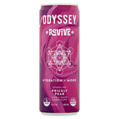 Odyssey Revive Prickly Pear Sparkling Drink, 12 fl oz