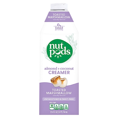 nut pods Toasted Marshmallow Almond + Coconut Creamer, 25.4 fl oz