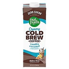 nutpods Creamy Vanilla Caramel Dairy-Free Cold Brew Coffee Beverage, 32 fl oz