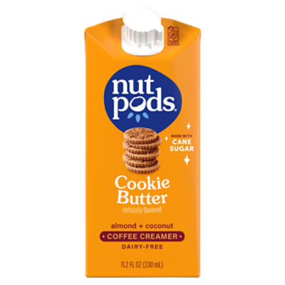 nutpods Cookie Butter Flavored Almond + Coconut Coffee Creamer, 11.2 fl oz