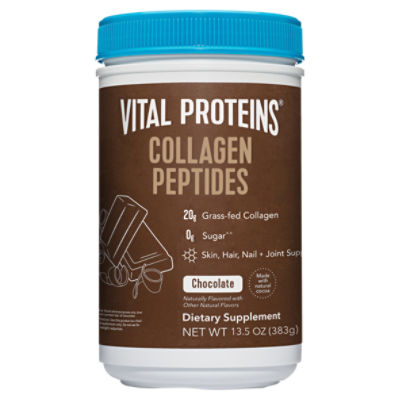 Vital Proteins Chocolate Collagen Peptides Dietary Supplement, 13.5 oz, 13.5 Ounce