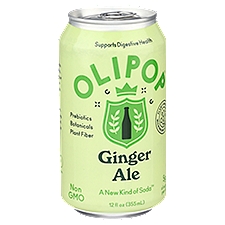 Olipop Ginger Ale Soda, 12 fl oz