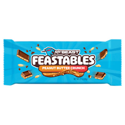 Mr Beast Feastables Peanut Butter Crunch, 2.1 oz