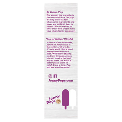 JonnyPops Unicorn Cream Minis, 1.12 fl oz, 6 count