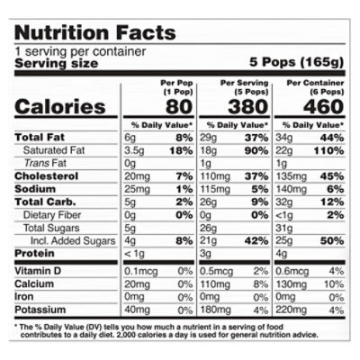 JonnyPops Unicorn Cream Minis, 1.12 fl oz, 6 count