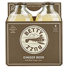 Betty Buzz Ginger Beer, 9 Fluid ounce