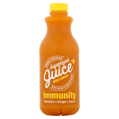Squeezed Juice Fresh Pressed Immunity Manadarin + Ginger + Carrot Wellness Juice, 32 fl oz