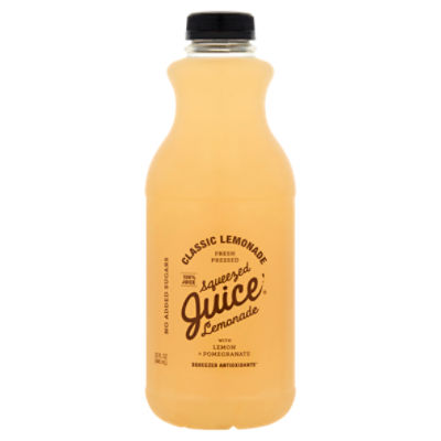 Squeezed Juice 100% Juice Classic Lemonade, 32 fl oz