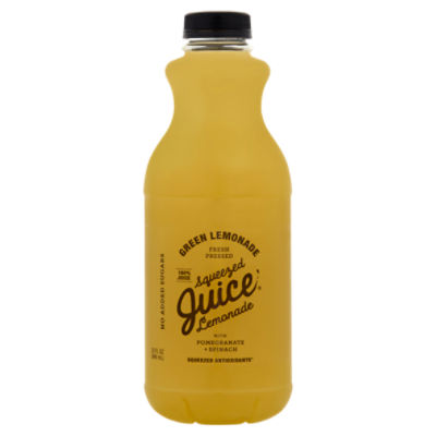 Squeezed Juice 100% Juice Green Lemonade, 32 fl oz