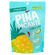 Crispy Green Piña Picante Chili Lime Spicy Dried Pineapple, 1.76 oz