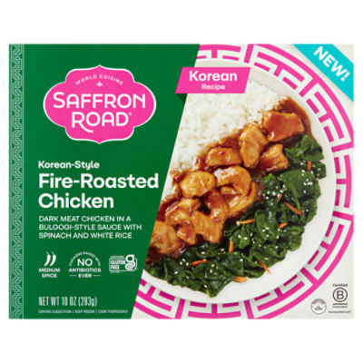 Saffron Road Korean-Style Fire-Roasted Chicken, 10 oz