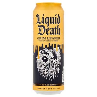 Liquid Death Grim Leafer Iced Tea, 19.2 fl oz