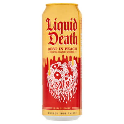 Liquid Death Rest in Peach Iced Tea, 19.2 fl oz