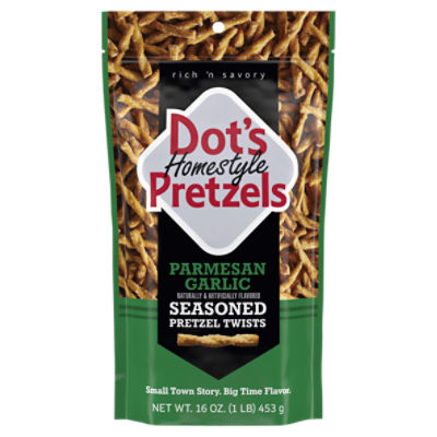 Dot's Homestyle Pretzels Parmesan Garlic Seasoned Pretzel Twists, 16 oz