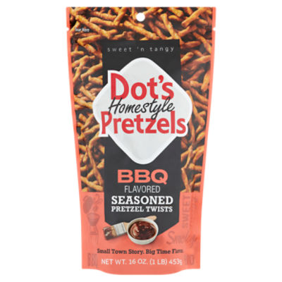 Dot's Homestyle Pretzels BBQ Flavored Seasoned Pretzel Twists, 16 oz