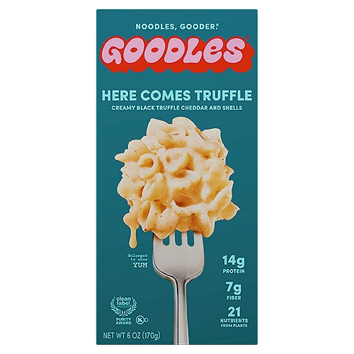 Goodles Here Comes Truffle Creamy Black Truffle Flavored Cheddar and Shells, 6 oz