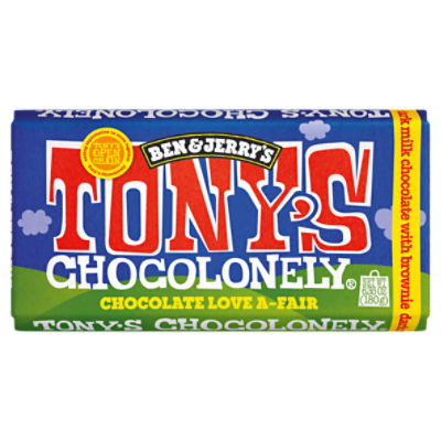 Ben & Jerry's Tony's Chocolonely Dark Milk Chocolate with Brownie, 6.35 oz
