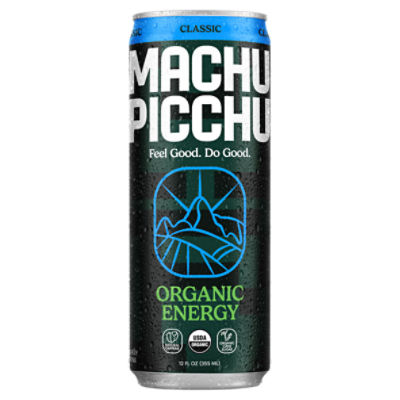 Machu Picchu Classic Organic Energy Drink, 12 fl oz