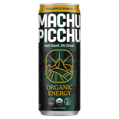 Machu Picchu Pineapple Mango Organic Energy Drink,12 fl oz